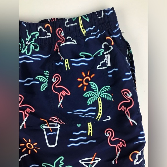Chubbies Neon Print Swim Trunks Men’s Large Blue - Picture 3 of 7